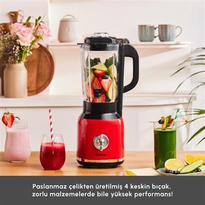 Karaca Vintage Craft Smoothie Blender Red