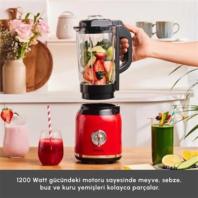 Karaca Vintage Craft Smoothie Blender Red