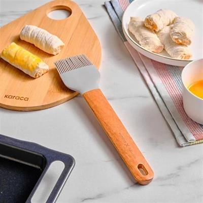 Karaca X Refika Gadgets Ahşap Saplı Silikon Fırça