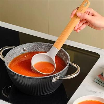 Karaca X Refika Gadgets Ahşap Saplı Silikon Kepçe