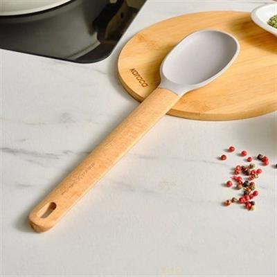 Karaca X Refika Gadgets Ahşap Saplı Silikon Servis Kaşığı