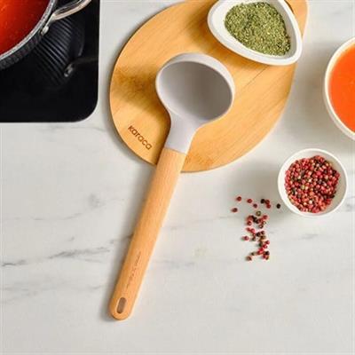 Karaca X Refika Gadgets Ahşap Saplı Silikon Kepçe