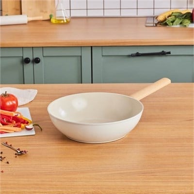 Karaca X Refika Swiss Crystal Almond Cream 28 Cm Wok Tava Karaca X Refika Swiss Crystal Almond Cream 28 Cm Wok Tava Karaca X Refika Swiss Crystal Almond Cream 28 Cm Wok Tava Karaca X Refika Swiss Crys