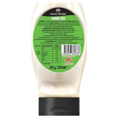 Kemal Kükrer Ranch Sos 245 g