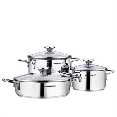 Korkmaz A1092 Alia 6 Parça Tencere Seti A1092