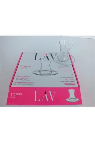Lav Demet 12 Parça 6 Kişilik Çay Takımı