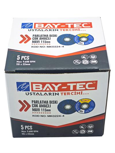 MK0224-4   Bay-Tec Çok Amaçlı Parlatıcı Disk 115mm - Mavi