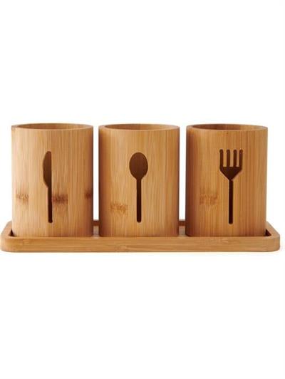 Mien 3 lü Bambu Kaşıklık Seti