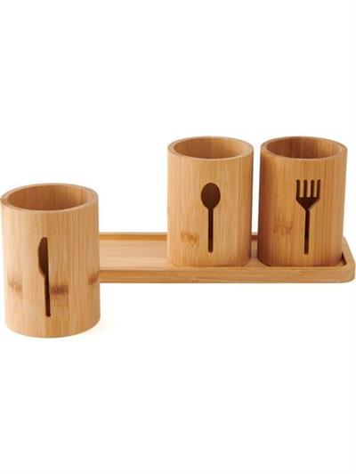 Mien 3 lü Bambu Kaşıklık Seti
