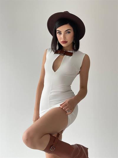 Nadia Kemerli Mini Elbise