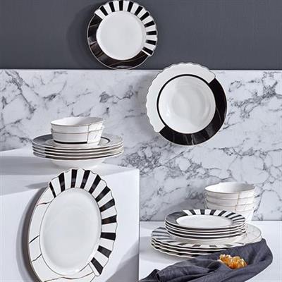 Neva Marble Plus Hibrit 24 Prc Yemek Takımı N 3275