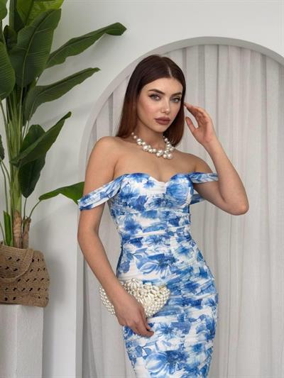 Peran Büzgülü Elbise