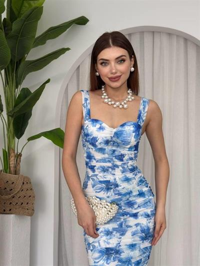 Peran Büzgülü Elbise