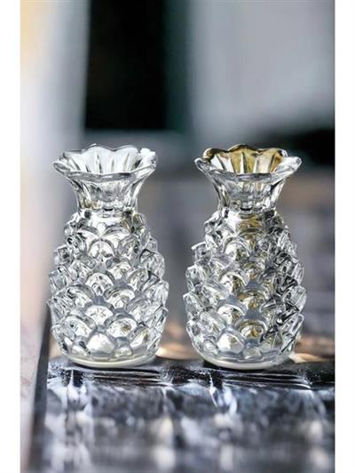 Perotti Pineapple Ananas Model 2li Cam Tuzluk Biberlik Seti