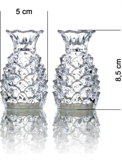 Perotti Pineapple Ananas Model 2li Cam Tuzluk Biberlik Seti