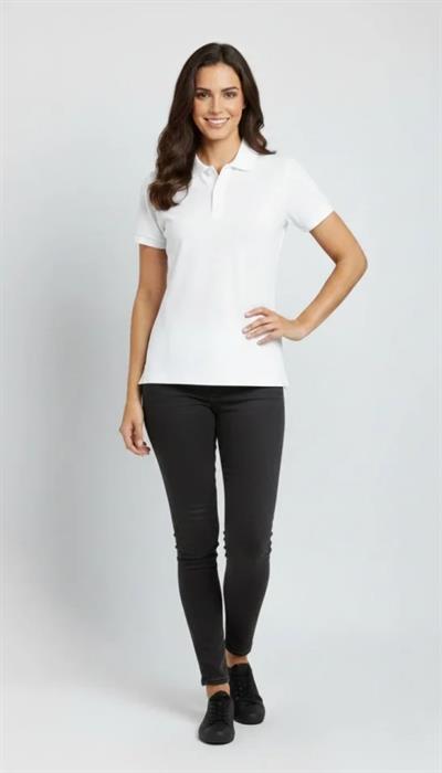 Pike Kumaş Düğmeli Yaka Regular Rahat Günlük Kısa Kol Tişört T-shirt - Beyaz