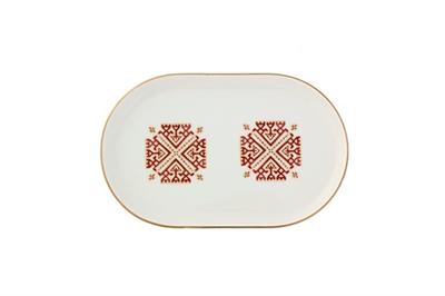 Porland Arabesque Desen6 Kayık Tabak 18Cm