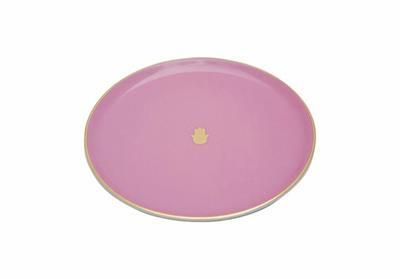 Porland Glamorous Pembe Düz Tabak 20Cm