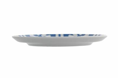 Porland Morocco Desen2 Mavi Düz Tabak 17Cm