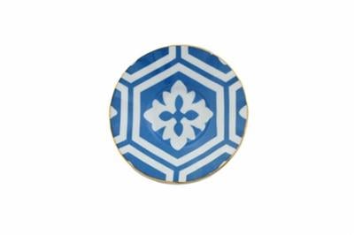 Porland Morocco Desen2 Mavi Ergonomik Çay Tabağı 12Cm