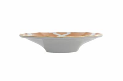 Porland Morocco Desen3 Turuncu Ergonomik Çay Tabağı 12Cm