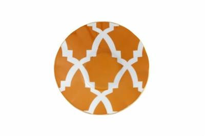 Porland Morocco Desen3 Turuncu Ergonomik Çay Tabağı 12Cm