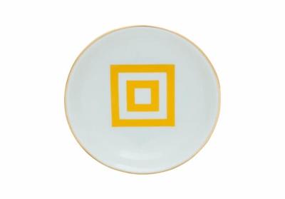 Porland Morocco Desen4 Sarı Mini Kase 10Cm