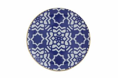 Porland Morocco Desen7 Mor Düz Tabak 17Cm