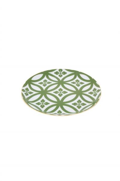 Porland Morocco Ds1 Yeşil Düz Tabak 17 Cm