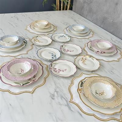 Royking Colorful Garden 24 Parça 6 Kişilik Yemek Takımı SMC020