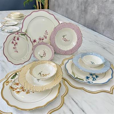Royking Colorful Garden 24 Parça 6 Kişilik Yemek Takımı SMC020