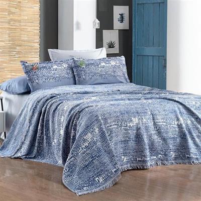 Sarev Darcia Tek Kişilik Pike Takımı İndigo