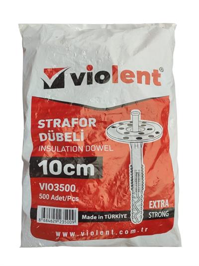 VIO3500   Violent 500lü Strafor Dübeli 10cm