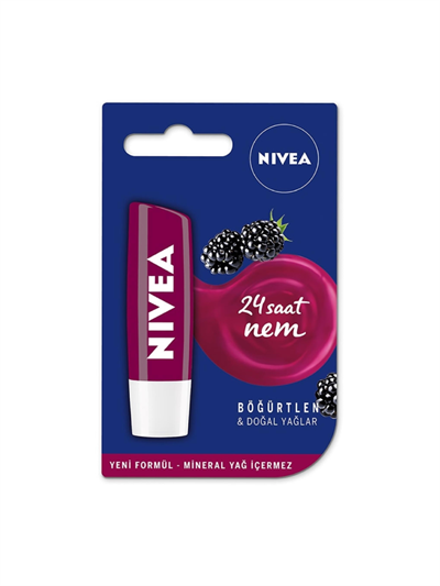Nivea 4,8 Gr Böğürtlen Aromalı Lip Dudak Bakım Kremi