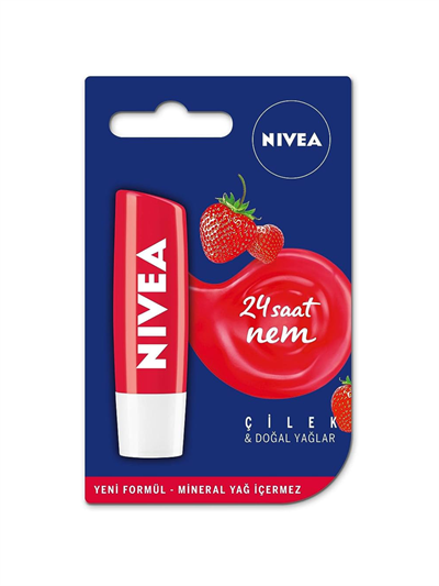 Nivea 4,8 Gr Çilek Parlatıcı Dudak Bakım Kremi