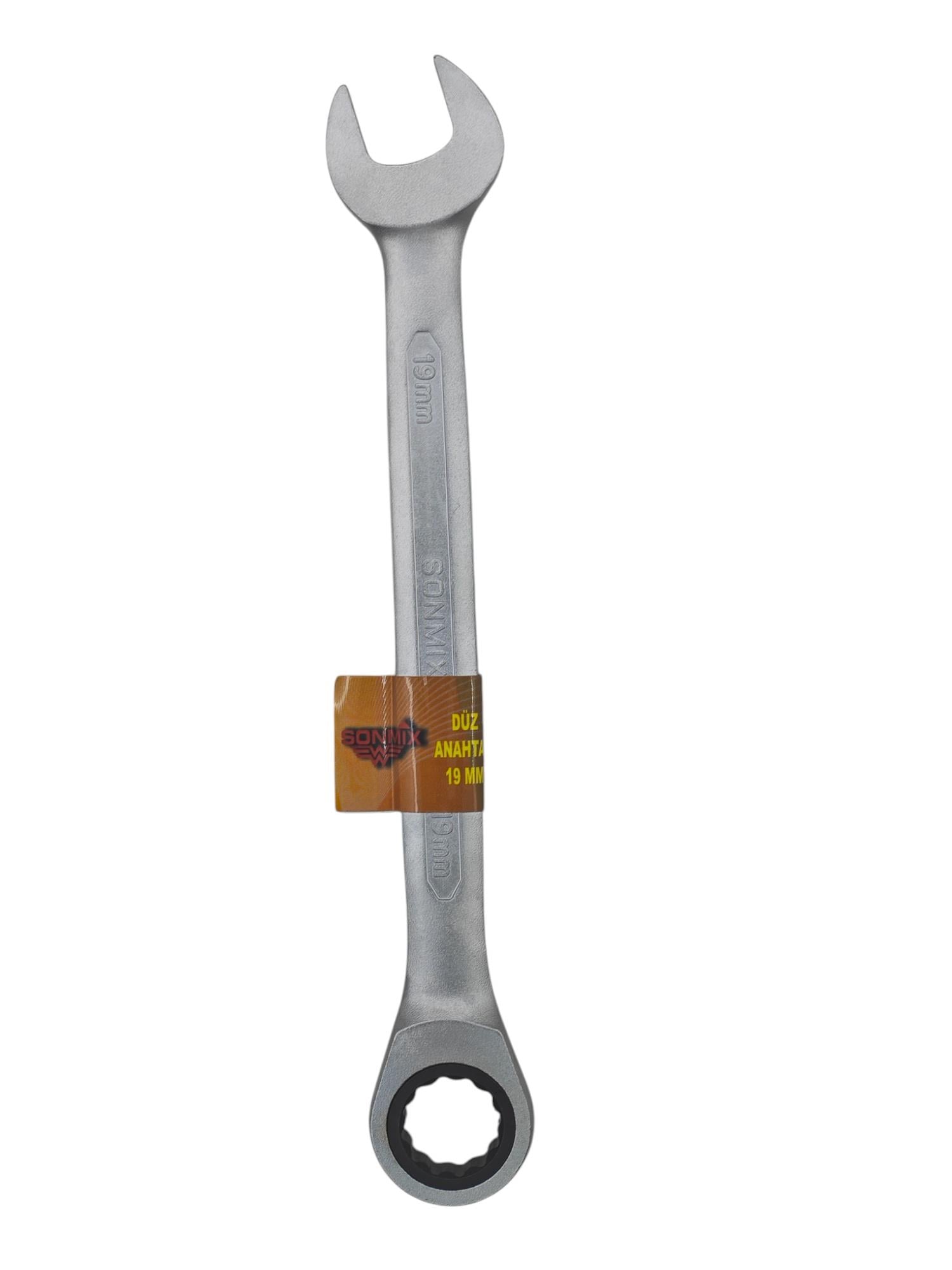 0019   Sonmix Düz Cırcır Anahtar 19mm