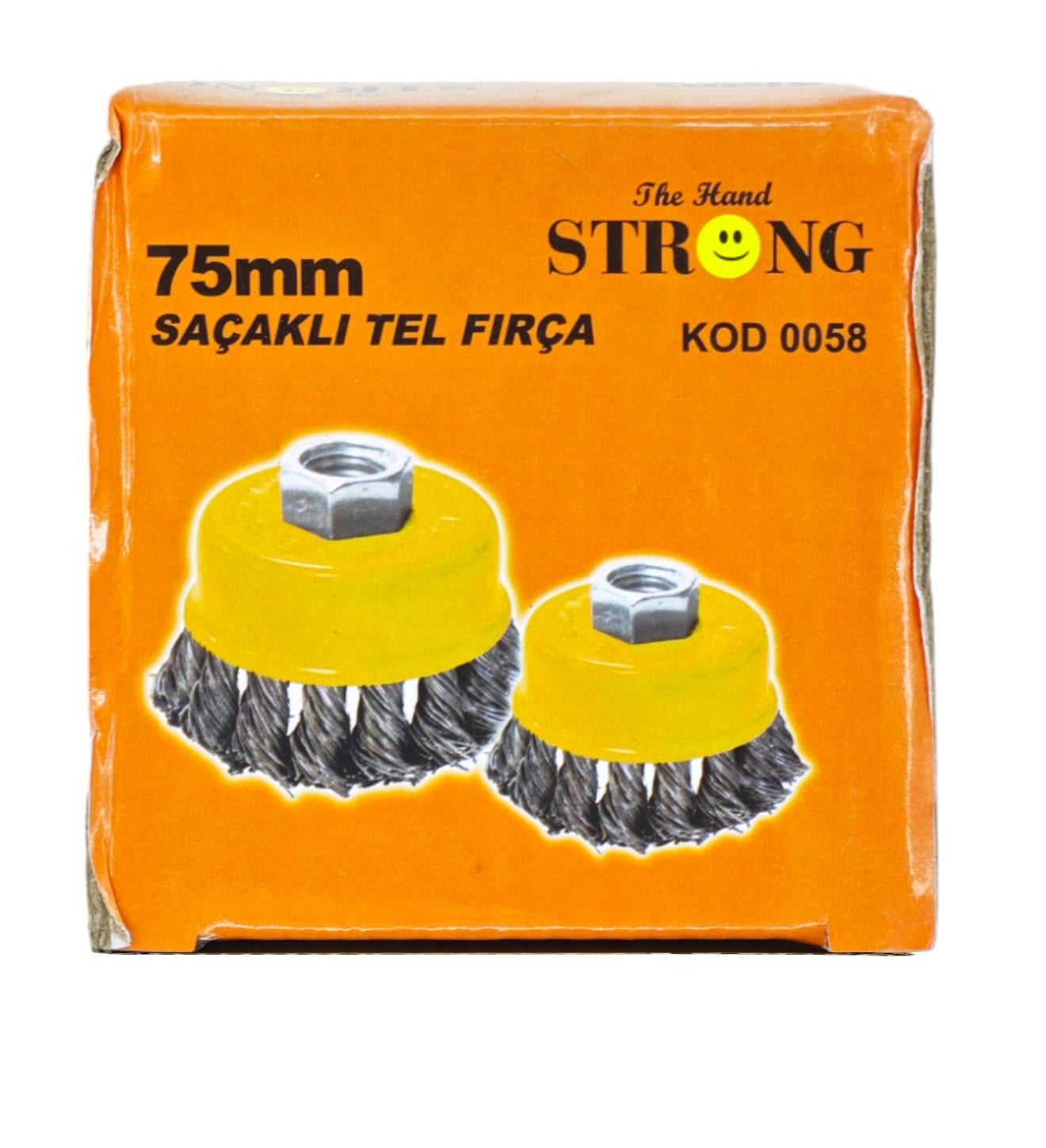 Strong Saçaklı Tel Fırça 75Mm