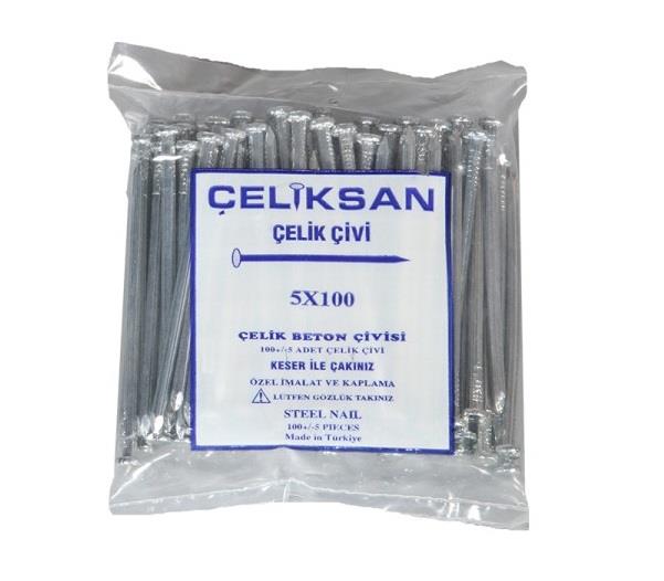 Çeliksan Çelik Çivi 5*100 (Beton)