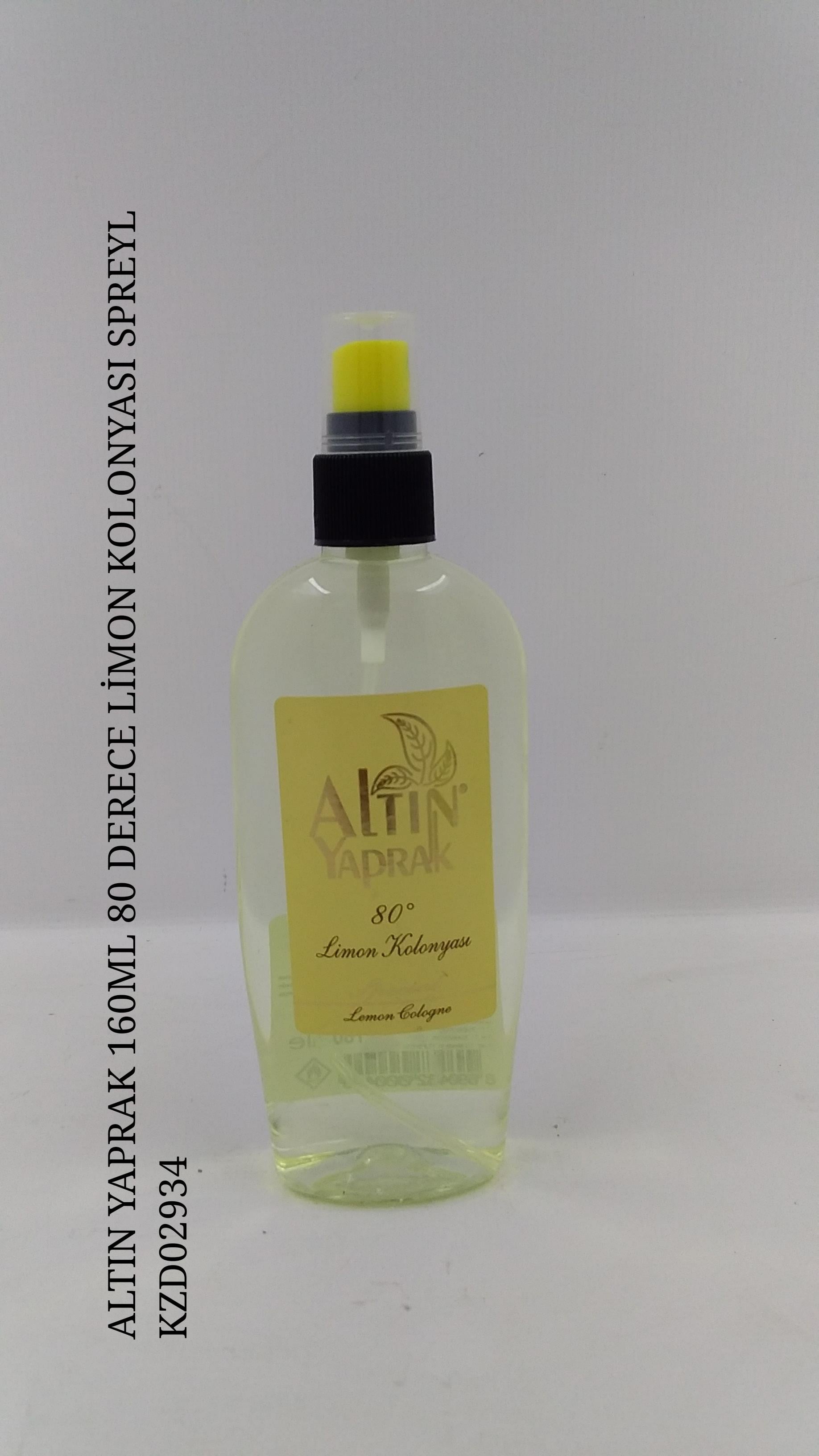 Altın Yaprak 80° Limon Kolonyası 160ml (Sprey)