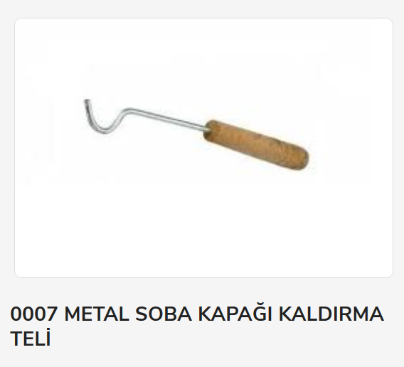 Metal Soba Kapağı Kaldırma Teli