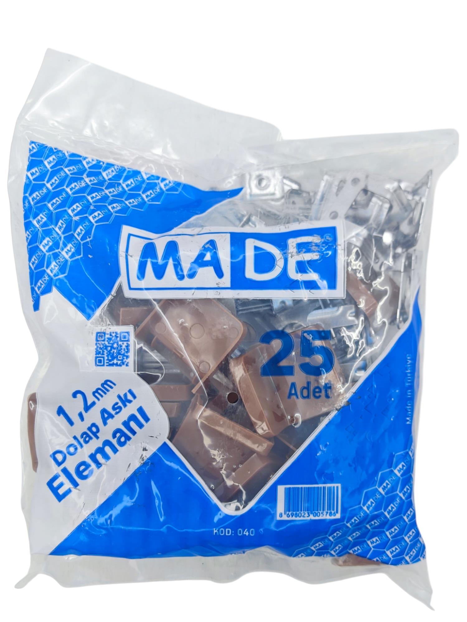 040   Made L Tipi Lüks Dolap Askı Elemanı - Beyaz