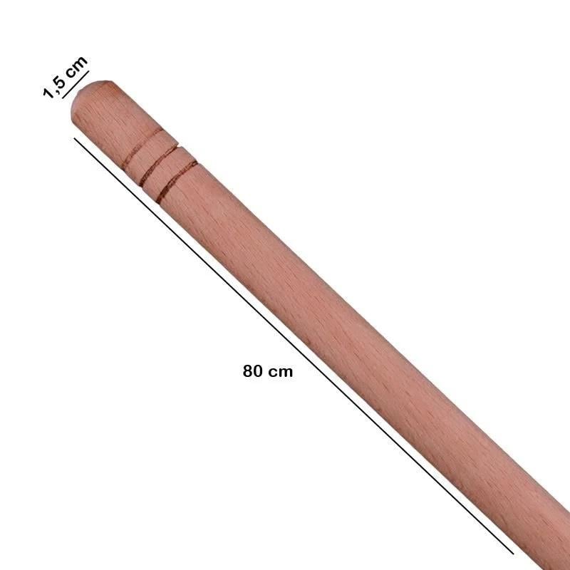 04611   C. Duru Ahşap Gürgen Oklava 80cm