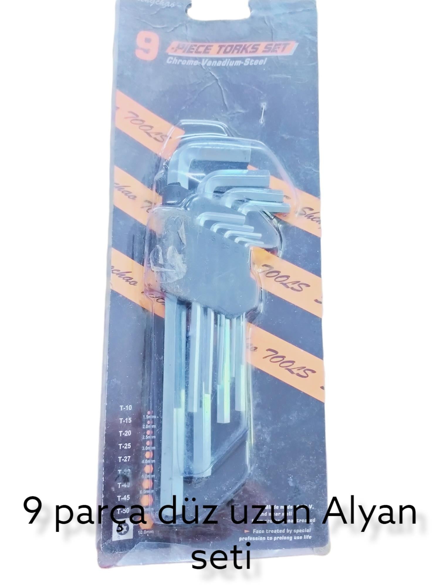 Shengihao Düz Alyan Seti 9Prç 180Mm
