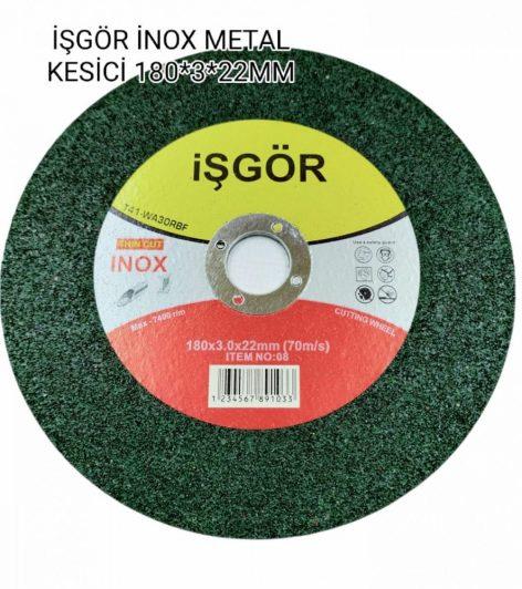 İşgör İnox Metal Kesici 180*3*22Mm