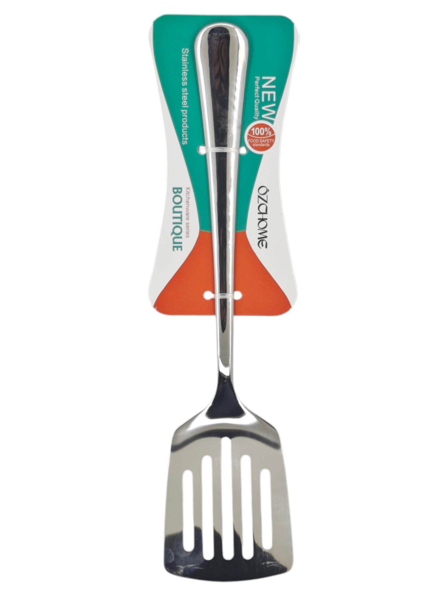 1010-4   Özchome Metal Spatula - Delikli
