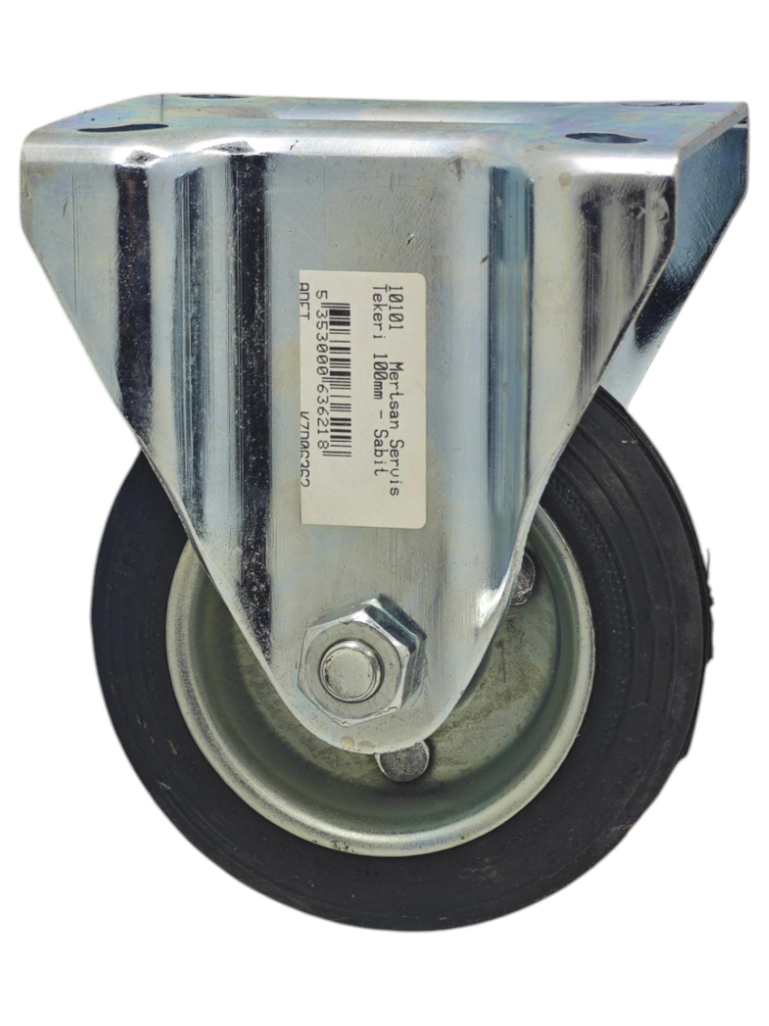 10101   Mertsan Servis Tekeri 100mm - Sabit