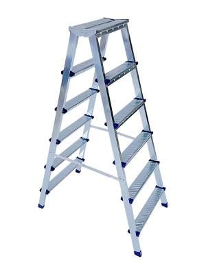 1206   Saraylı Metal Çift Çıkışlı Merdiven 6+6