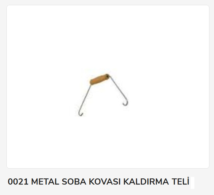 Metal Soba Kovası Kaldırma Teli