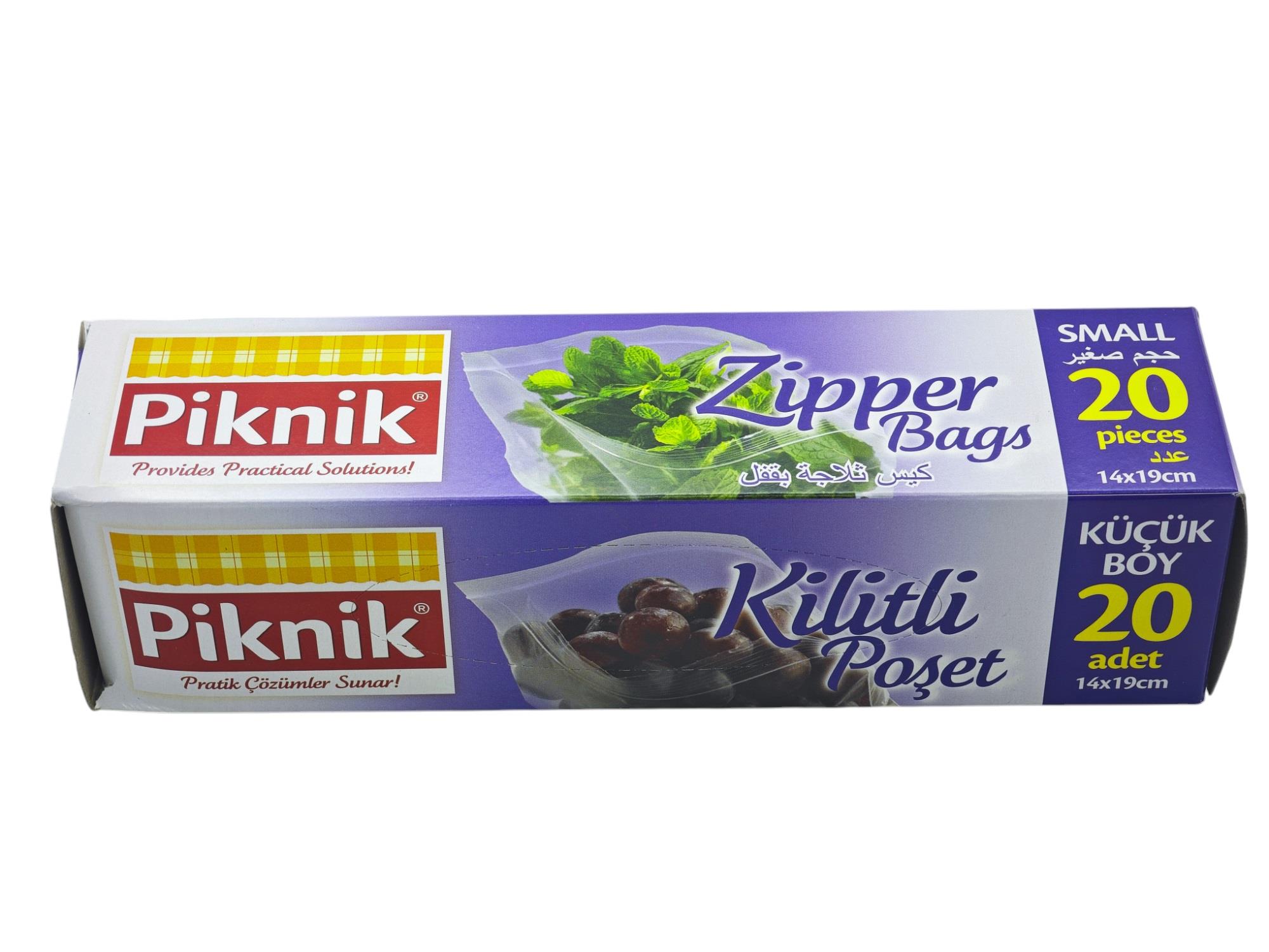 1408-P   Piknik Kilitli Buzdolabı Poşeti 20li 14*19cm