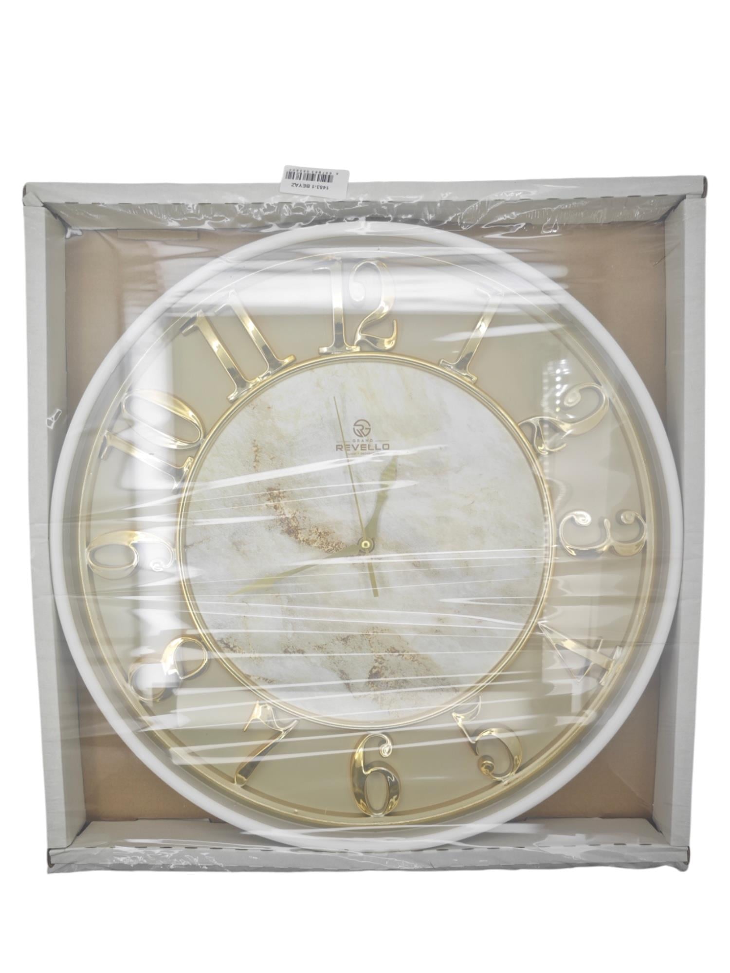 1453-1   Grand Revello Duvar Saati 50cm - Beyaz